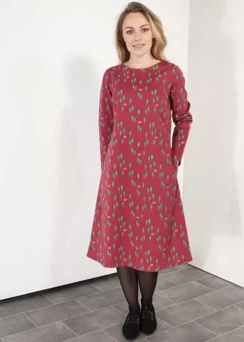 Fox print discount dress womens
