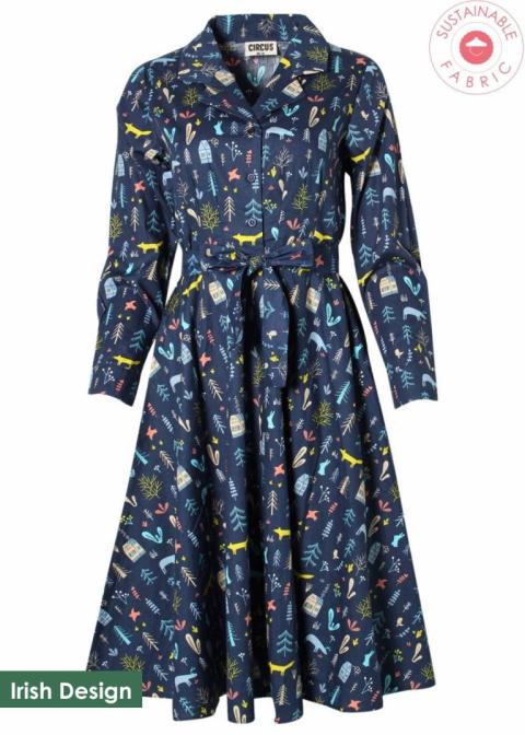 Fox print hotsell dress womens