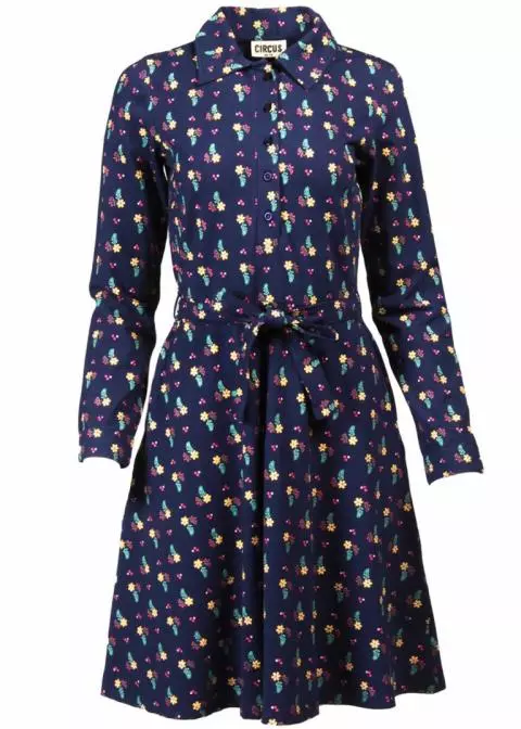 Circus The Elena Floral Print Dress in Navy for Women