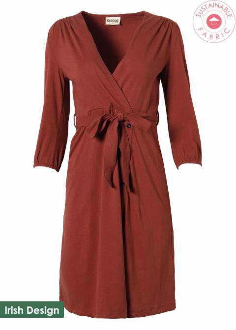 Circus The Freya Cotton Jersey Dress in Dark Red for Women