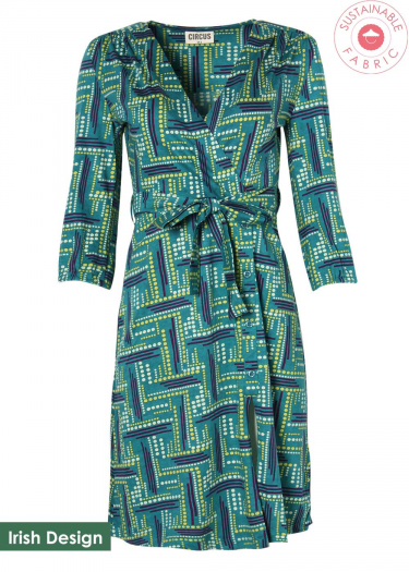 The Freya Circuit Print Dress