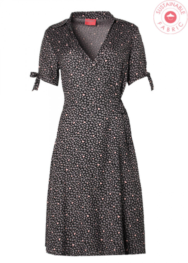 Sustainable Rayon Wrap Dress
