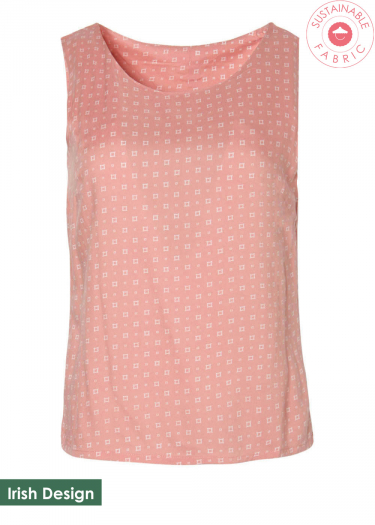 EcoVero Geo Polka Print Top