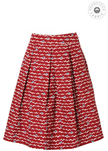Sustainable Cotton Pleated Skirt