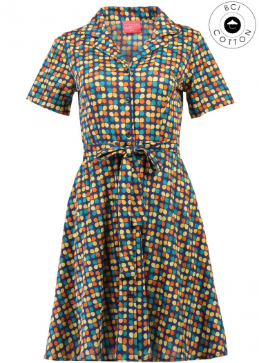 BCI Cotton Jersey Tile Print Dress