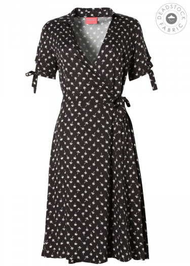 Sustainable Rayon Wrap Dress