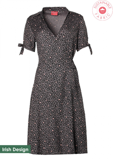 Sustainable Rayon Wrap Dress