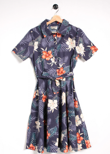 The Gina hawaii Print Dress