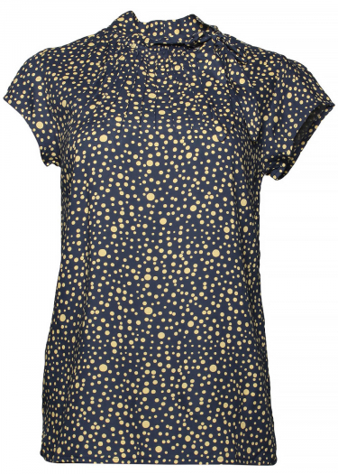 Anna abstract polka print top