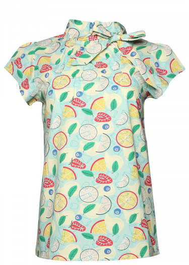 Anna lemonade print top