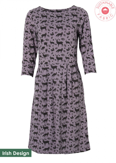 BCI Cotton Stag Print Dress