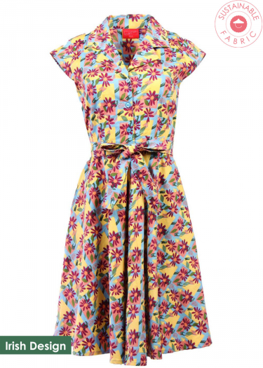 The Ava Painted Flower Dress