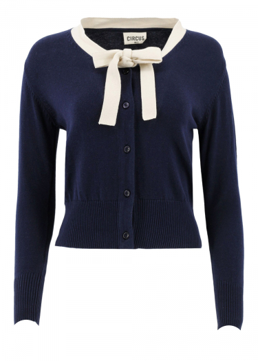 Cotton Organic Bow Tie Cardigan