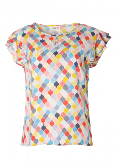 Flutter sleeve top