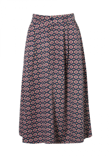 Midi geo print skirt