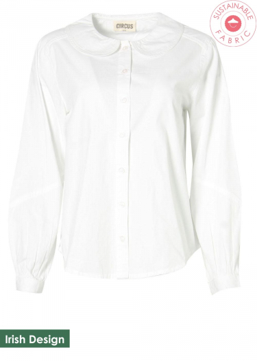 Peter Pan Collar Solid Blouse