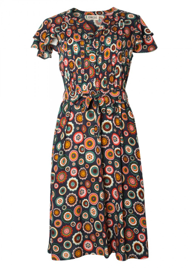 Pleated bodice dress