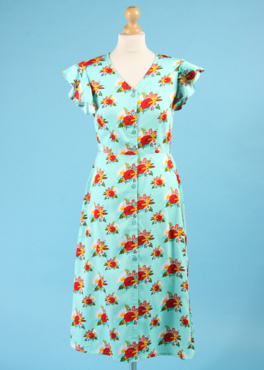 The Alva Vintage Floral Print Dress