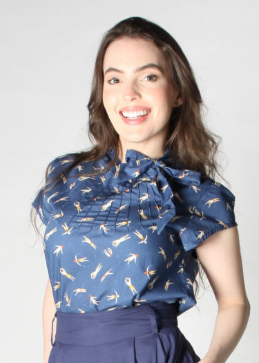The Anna swimmer pattern blouse