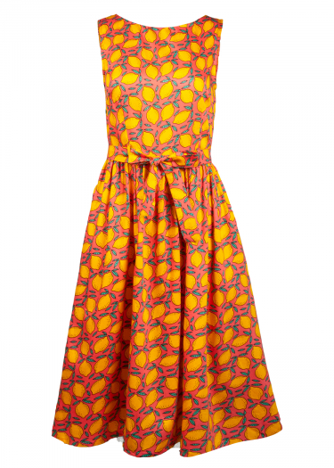 The Brigitte Midi Lemon Dress