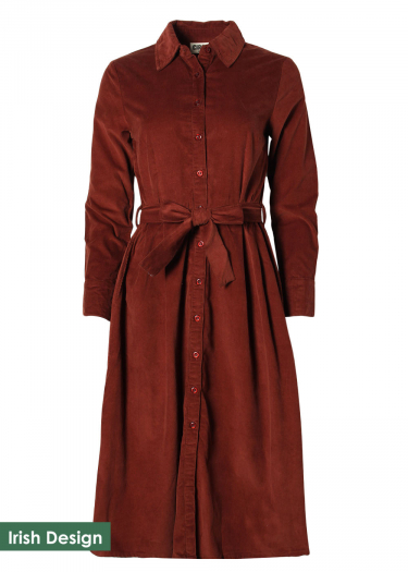 The Clara Cord Shirt Dress