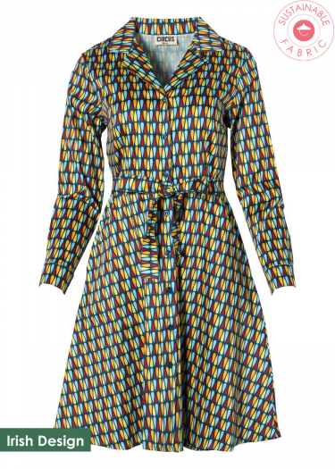 The Fay Teardrop Print Dress