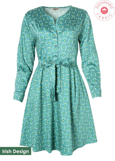 The Ingrid Art Deco Print Dress