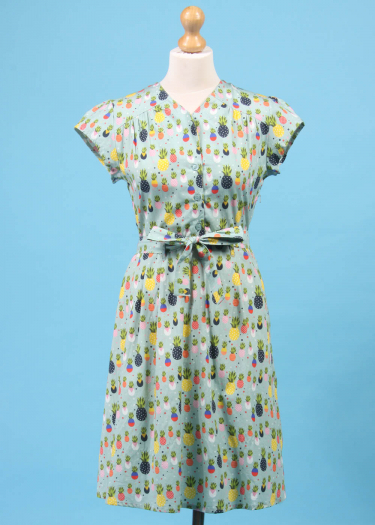 The Ingrid Pineapple Print Dress