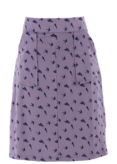 The Jean Swallow Print Skirt