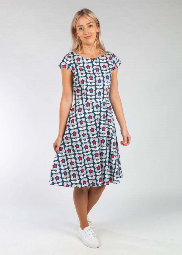 The Nellie Tile Print Dress