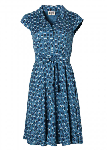 The Ava Wheat Print Dress