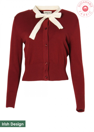 Cotton Organic Bow Tie Cardigan