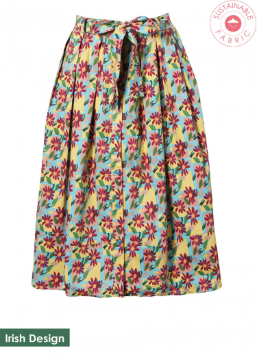 The Jasmine Painted Flower Skirt