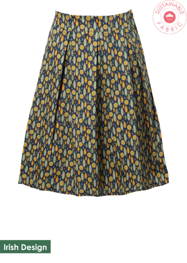 The Anita Cotton Oak Print Skirt