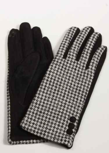 Hounds tooth pattern Glove