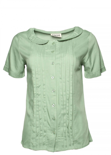 Peter pan solid blouse