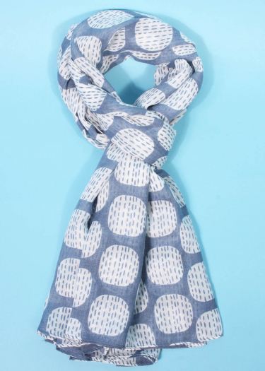 Retro Sqaure Print Scarf