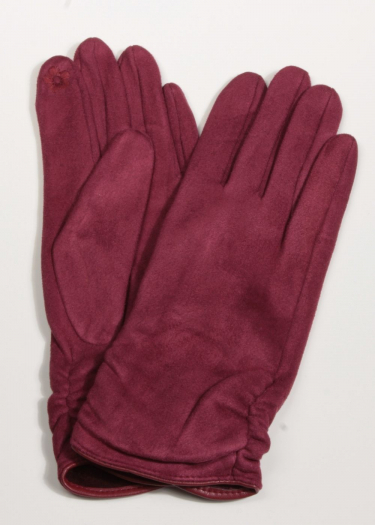 Rouched detail glove