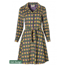 The Fay Olive Geo Print Dress